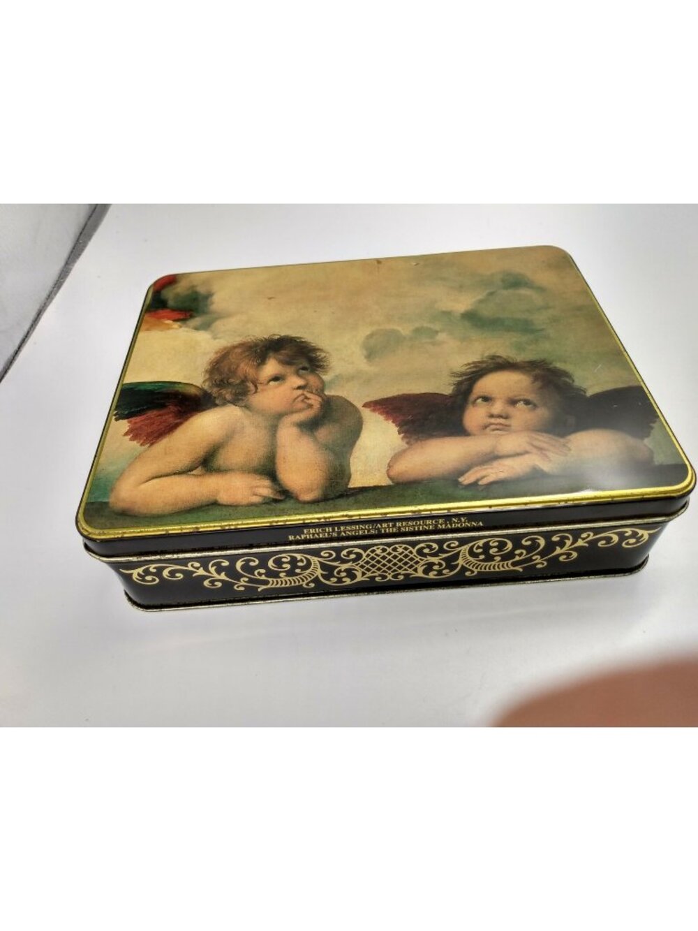 Collectible Art Tin - Erich Lessing Raphael's Angels The Sistine Madonna Tin
